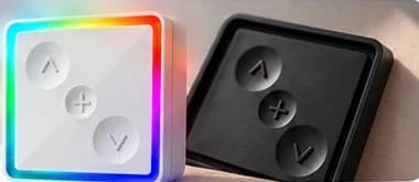 Paneles C-WALL de IoT Fenster, en blanco con iluminación RGB y en negro
