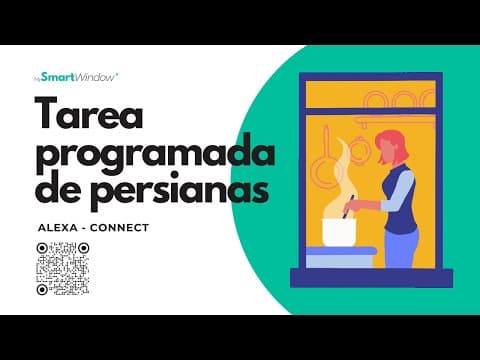 Miniatura del videotutorial: Alexa — Subir la persiana a una hora de la mañana